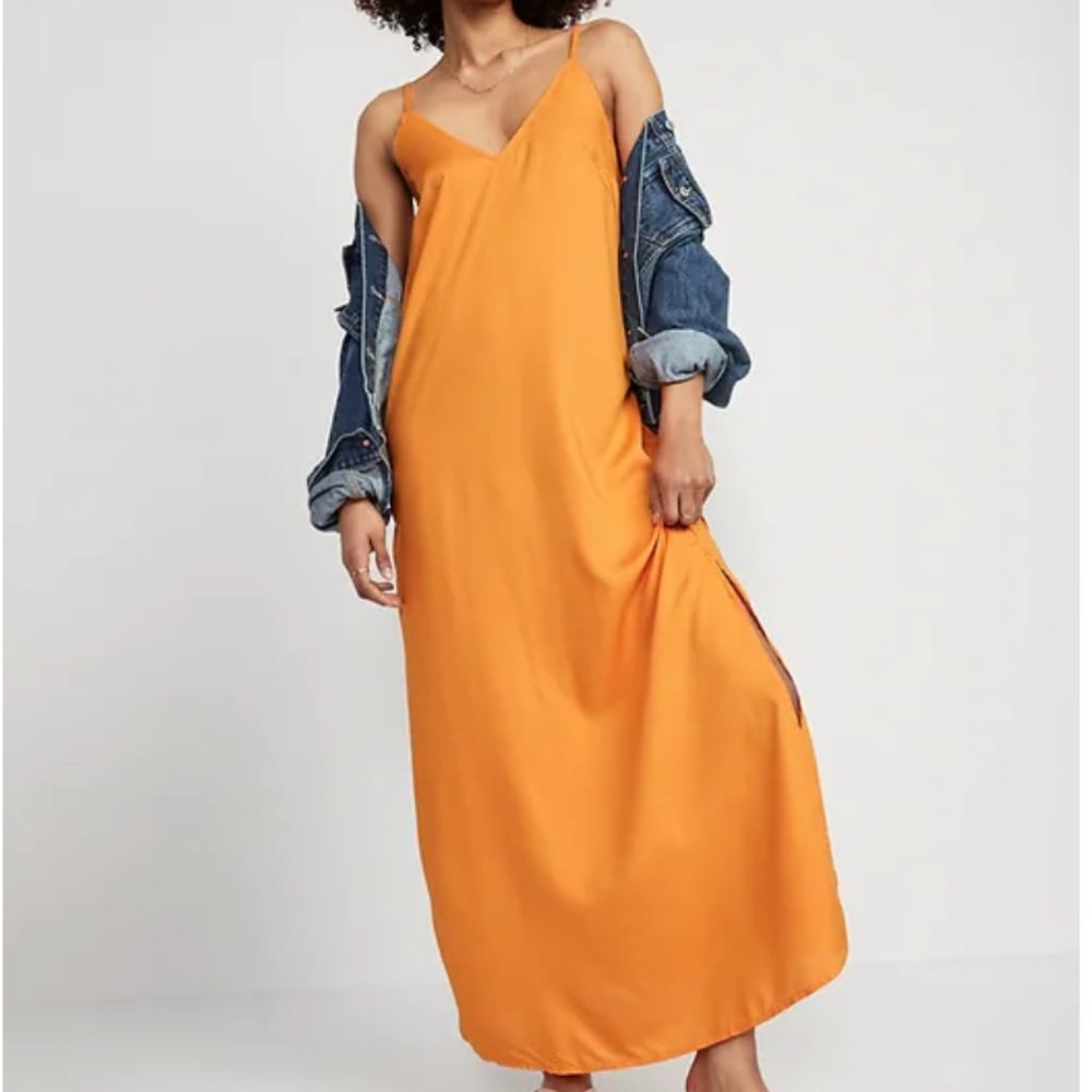 NWT Tie-Back Maxi Slip Dress for Women
